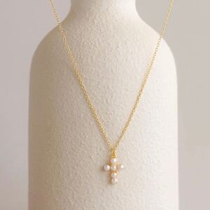 Pearl Cross Necklace